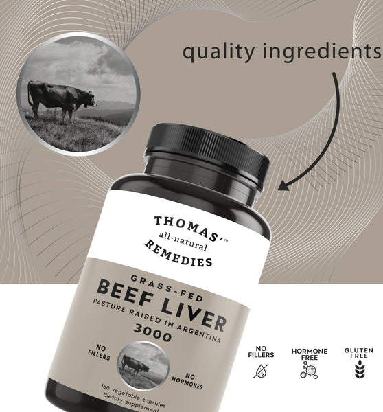 Beef liver (180 Capsule) Grass-Fed