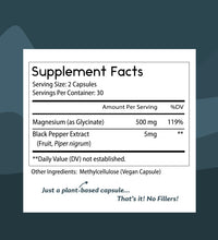 Magnesium Glycinate (60 Capsules)